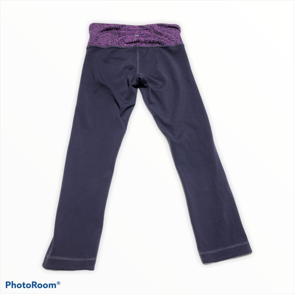 lululemon reversible cropped legging black purple - Picture 3 of 7
